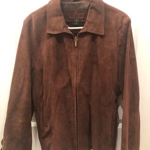 Suede leather jacket